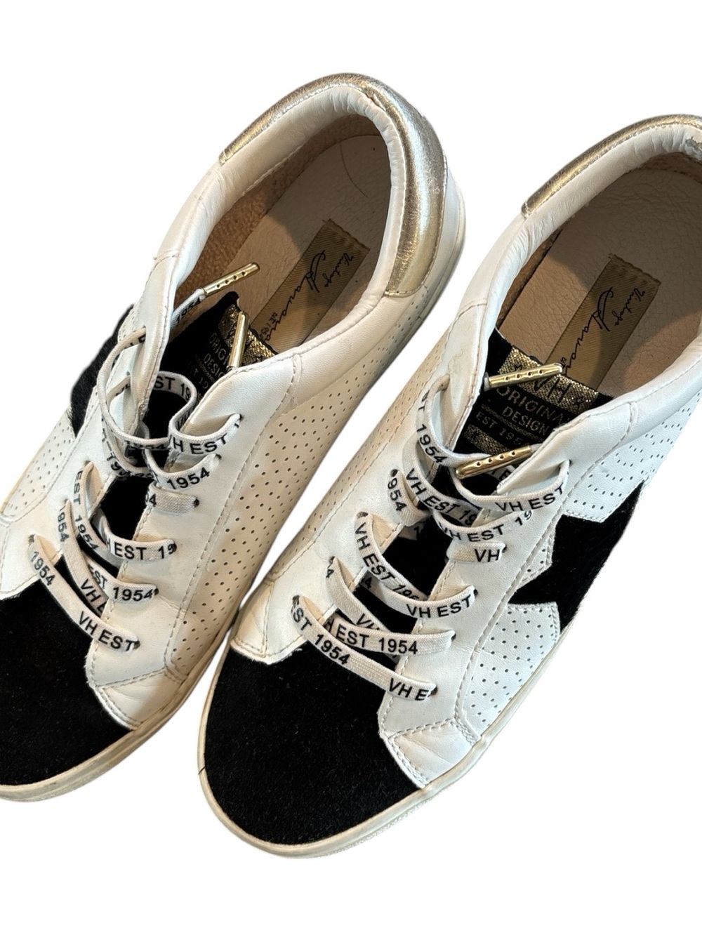 Vintage Havana White and Black Athletic Sneakers